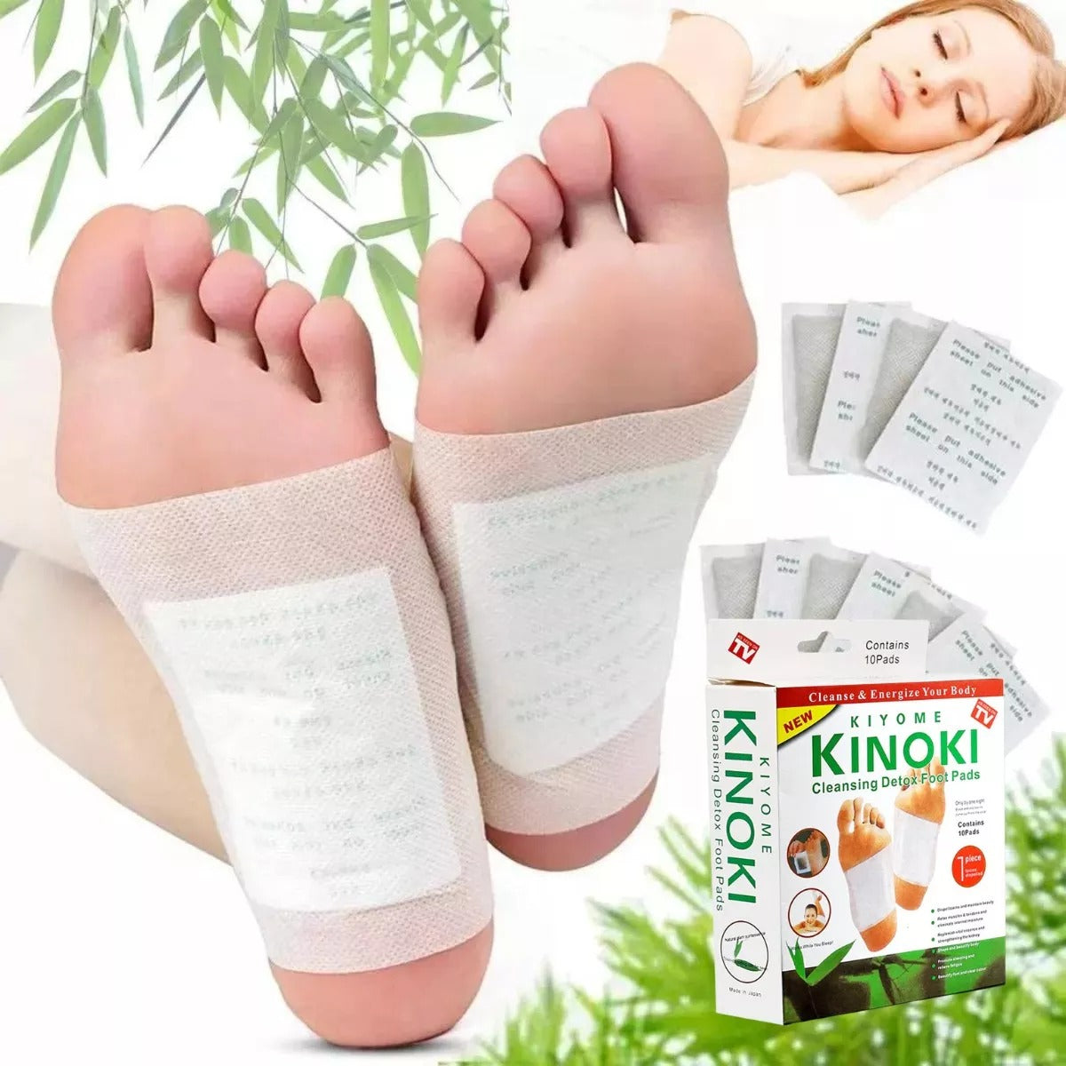 Kit Detox de 10 Almohadillas para Pies