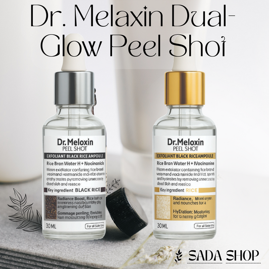 Dr. Melaxin Dual-Glow Peel Shot (Arroz Blanco + Arroz Negro)