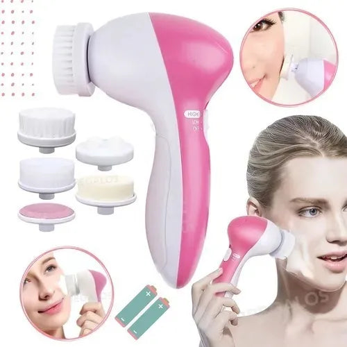 Cepillo Facial Limpieza 5 en 1  - Exfoliante