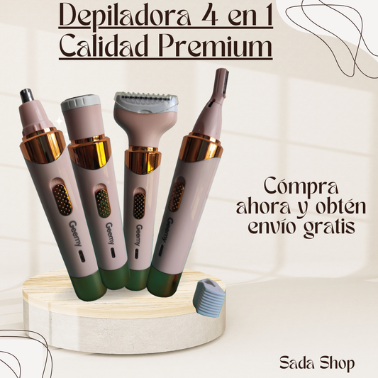 Depiladora Recargable 4 en 1 - CALIDAD PREMIUM